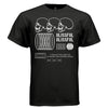 BLISSFUL Y2K Flaming Skulls Line-Art Graphic T-Shirt | Unisex Streetwear 275 - Project Hood