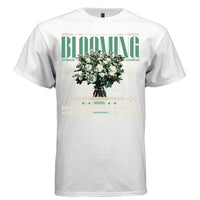 BLOOMING WITH BOLDNESS Y2K Halftone Floral Graphic T-Shirt | Unisex Streetwear 276 - Project Hood
