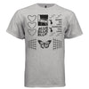 BLUE Y2K Butterfly and Chains Graphic T-Shirt | Unisex Streetwear 278 - Project Hood