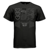 BLUE Y2K Butterfly and Chains Graphic T-Shirt | Unisex Streetwear 278 - Project Hood
