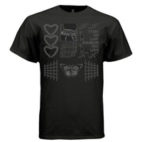 BLUE Y2K Butterfly and Chains Graphic T-Shirt | Unisex Streetwear 278 - Project Hood