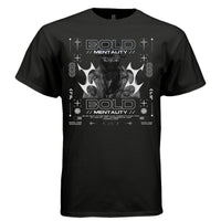 BOLD MENTALITY Y2K Halftone Masked Figure Graphic T-Shirt | Unisex Streetwear 279 - Project Hood