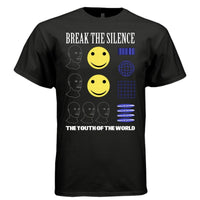 BREAK THE SILENCE Y2K Acid Smiley Rave Graphic T-Shirt | Unisex Streetwear 295 - Project Hood