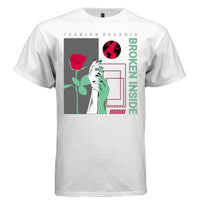 BROKEN INSIDE Y2K Rose Hand Duotone Graphic T-Shirt | Unisex Streetwear 301 - Project Hood