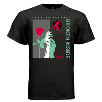 BROKEN INSIDE Y2K Rose Hand Duotone Graphic T-Shirt | Unisex Streetwear 301 - Project Hood