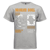 BROKEN SOUL Y2K Flame Skull Shattered Graphic T-Shirt | Unisex Streetwear 302 - Project Hood
