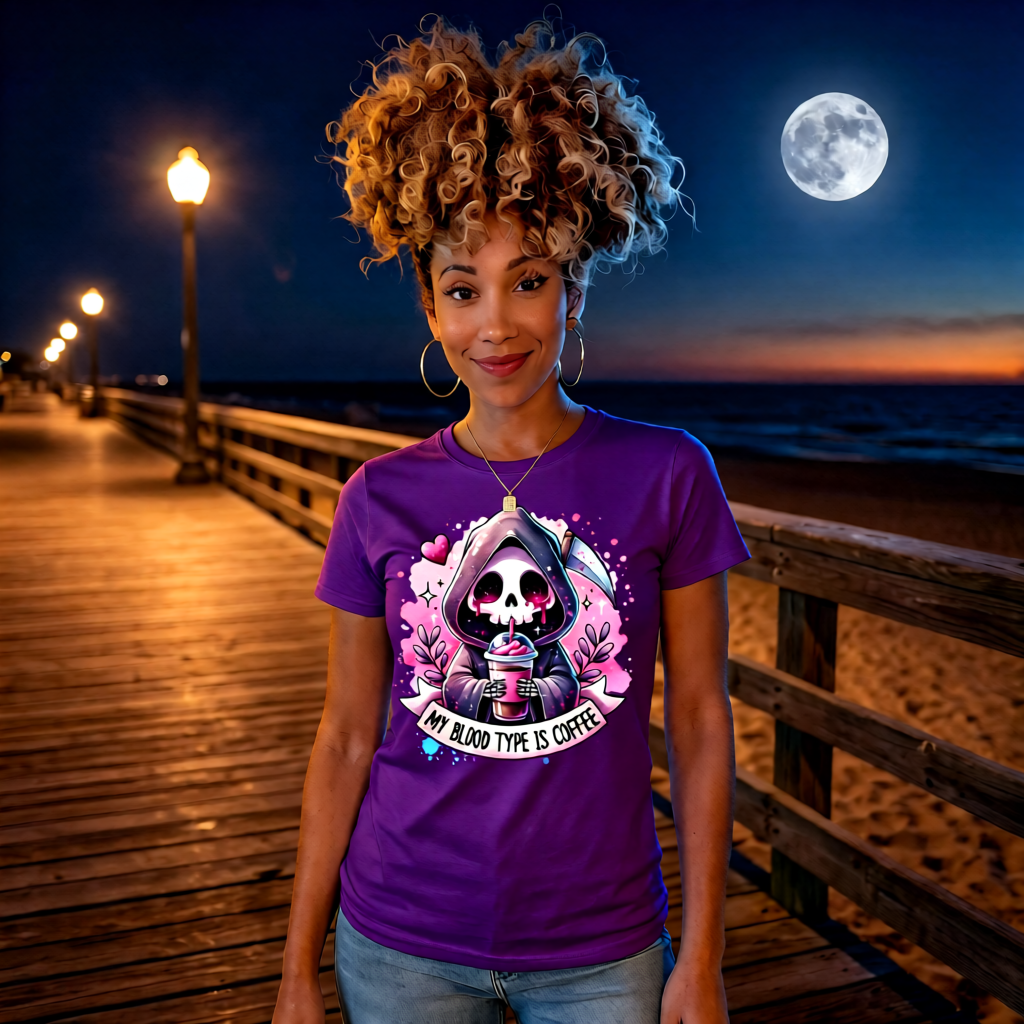 Unisex Candy Reaper colorful cartoon reaper streetwear T-shirt in 6 vibrant colors, high quality graphic tee for men, women, and all ages