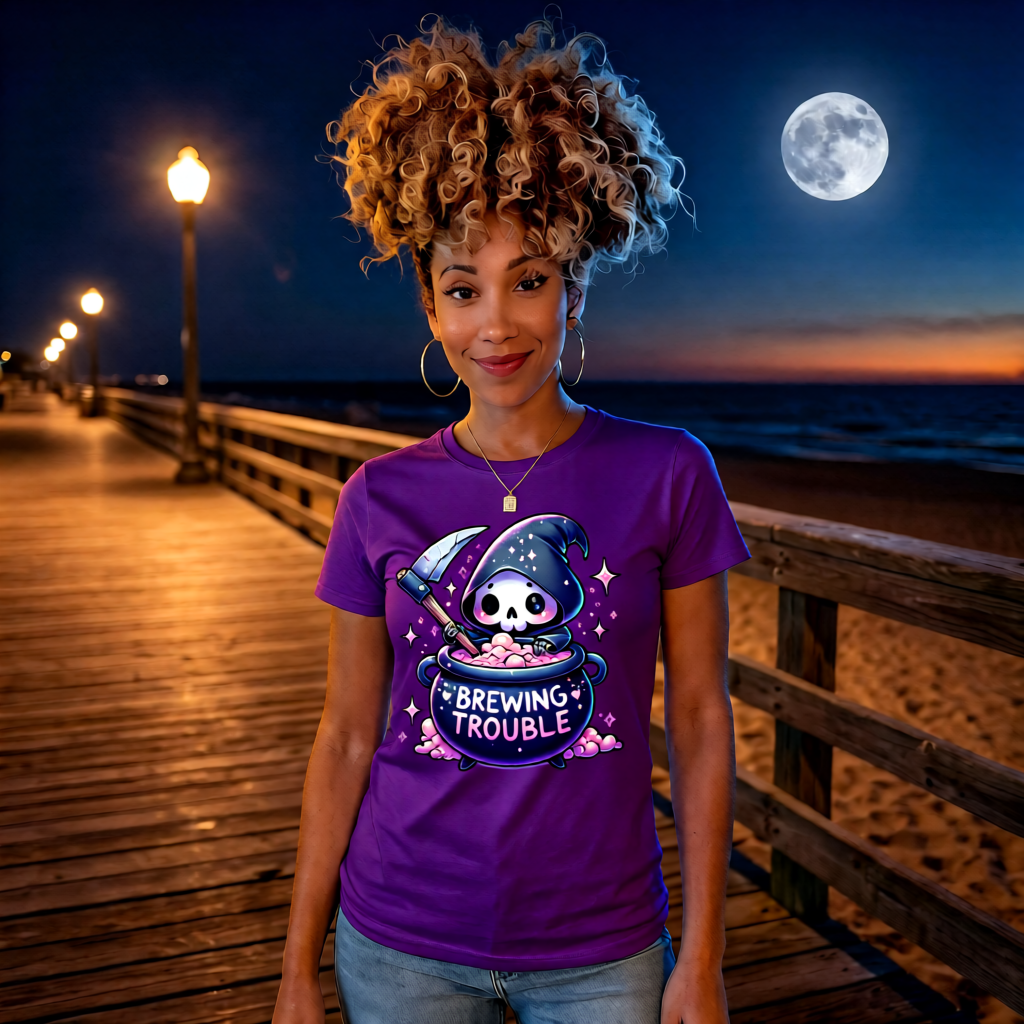 Unisex Candy Reaper colorful cartoon reaper streetwear T-shirt in 6 vibrant colors, high quality graphic tee for men, women, and all ages
