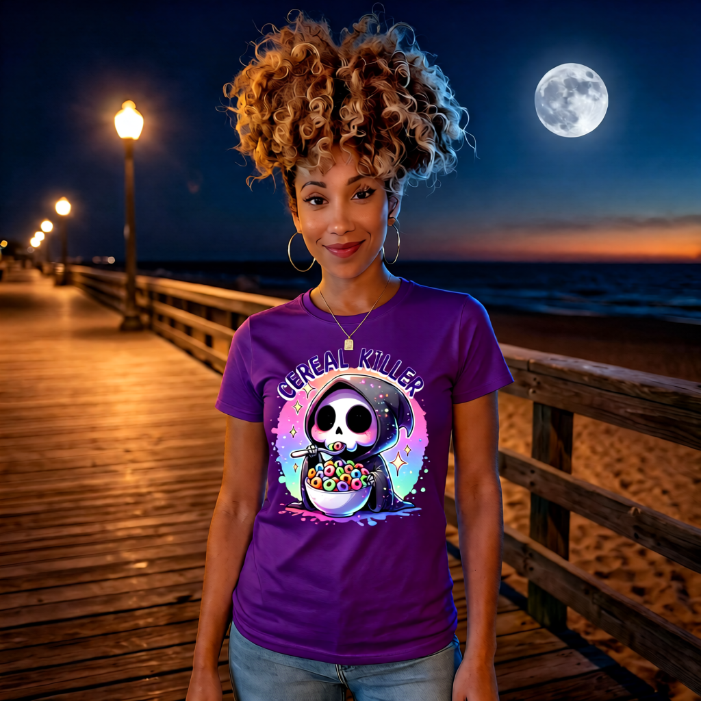 Unisex Candy Reaper colorful cartoon reaper streetwear T-shirt in 6 vibrant colors, high quality graphic tee for men, women, and all ages