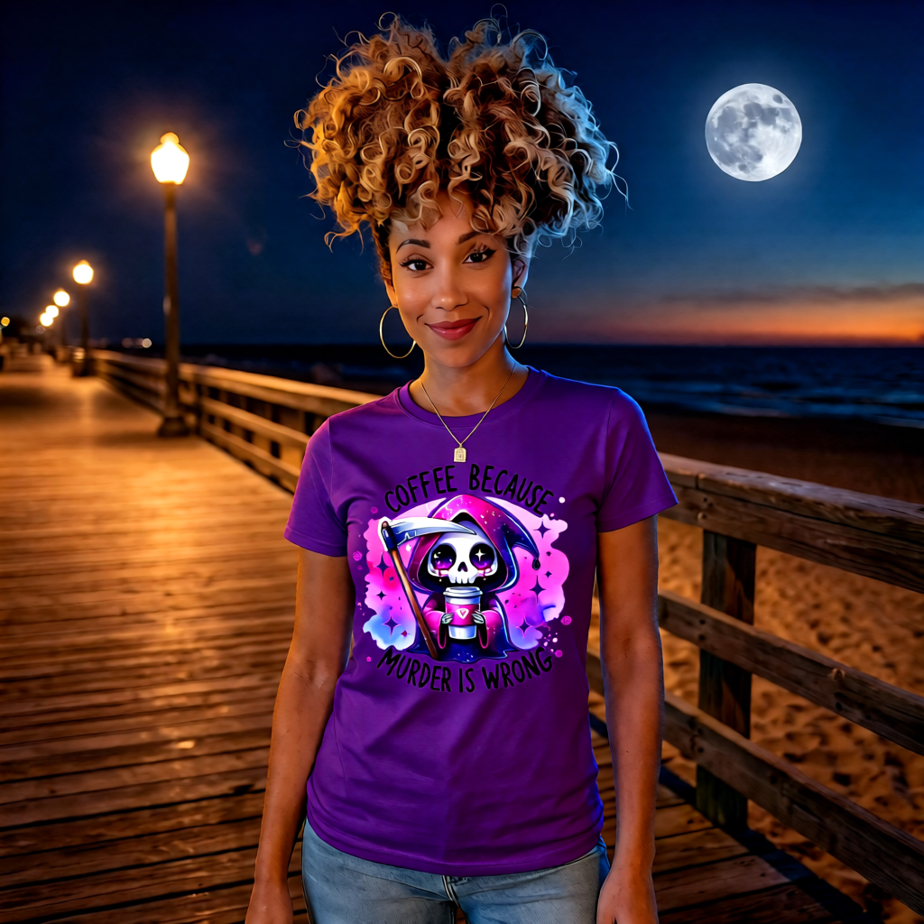 Unisex Candy Reaper colorful cartoon reaper streetwear T-shirt in 6 vibrant colors, high quality graphic tee for men, women, and all ages