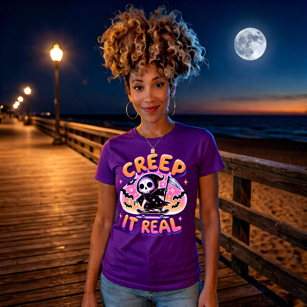 Unisex Candy Reaper colorful cartoon reaper streetwear T-shirt in 6 vibrant colors, high quality graphic tee for men, women, and all ages