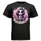 MY BLOOD TYPE IS COFFEE graphic tee sand front, cute pastel goth pink coffee tee Project Hood