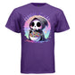 CEREAL KILLER graphic tee black front, cute goth reaper cereal pun tee Project Hood