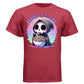 CEREAL KILLER graphic tee navy front, cute cereal pun goth tee for her Project Hood