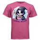 CEREAL KILLER graphic tee white front, cute reaper cereal pun tee for women Project Hood