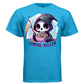 CEREAL KILLER graphic tee light steel front, cute reaper cereal pun tee Project Hood