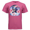 CHILL THE 4TH OUT graphic tee white front, cute reaper 4th of july tee for women Project Hood