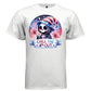 CHILL THE 4TH OUT graphic tee pink front, cute 4th of july reaper tee for her Project Hood