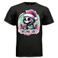 CHRISTMAS VIBES graphic tee sand front, cute pastel goth christmas santa coffee tee Project Hood