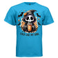 COLD LIKE MY SOUL graphic tee light steel front, cute reaper iced coffee halloween tee Project Hood