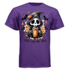 COLD LIKE MY SOUL graphic tee black front, cute goth reaper iced coffee halloween tee Project Hood