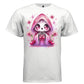 CHERRY REAPER graphic tee pink front, cute cherry coquette reaper tee for her Project Hood