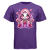 CHERRY REAPER graphic tee black front, cute goth reaper cherry coquette tee Project Hood