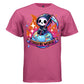 COULD BE WORSE graphic tee white front, cute reaper dark humor tee for women Project Hood