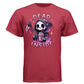 DEAD INSIDE graphic tee navy front, cute pink iced drink goth tee for her Project Hood
