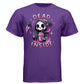 DEAD INSIDE graphic tee black front, cute goth reaper pink iced drink tee Project Hood