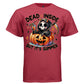 DEAD INSIDE BUT IT'S SUMMER graphic tee navy front, cute orange pumpkin summer drink goth tee for her Project Hood