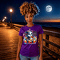 DEAD WITHOUT COFFEE cute pastel goth reaper pumpkin fall coffee graphic tee for women Project Hood