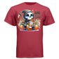 DEAD WITHOUT COFFEE graphic tee navy front, cute pumpkin fall coffee goth tee for her Project Hood
