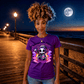 DOING MY BEST cute pastel goth reaper coffee and flames graphic tee for women Project Hood