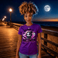 DREAMING OF HALLOWEEN cute pastel goth reaper bats and stars graphic tee for women Project Hood