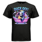 DUCK OFF graphic tee sand front, cute pastel goth bathtub and ducks tee Project Hood