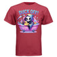 DUCK OFF graphic tee navy front, cute bathtub and ducks goth tee for her Project Hood