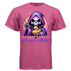 DUCK YOU graphic tee white front, cute reaper rubber duck tee for women Project Hood
