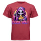 DUCK YOU graphic tee navy front, cute rubber duck goth tee for her Project Hood