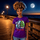 FEELING FESTIVE cute pastel goth reaper christmas tree graphic tee for women Project Hood