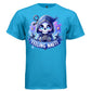 FEELING NAUTI graphic tee light steel front, cute reaper anchor and banner tee Project Hood