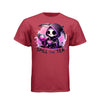 SPILL THE TEA tee in athletic red, front, cute pastel goth reaper teapot graphic tee for women - Project Hood
