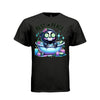 REST IN PEACE tee in black, front, cute reaper spa bath graphic tee for her - Project Hood