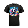 SHELL YEAH tee in black, front, cute reaper seashell graphic tee for her, soft cotton - Project Hood