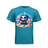 SHELL YEAH tee in teal, front, creepy cute reaper seashell graphic tee for her - Project Hood