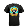SOUL FULL OF SUNSHINE tee in black, front, cute reaper beach sunset graphic tee for her - Project Hood