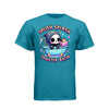 SPLISH SPLASH TOASTER BATH tee in teal, front, creepy cute reaper pink toaster graphic tee for her - Project Hood