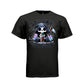 SPOOKY SEASON tee in black, front, cute reaper iced coffee graphic tee for her - Project Hood