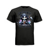 SPOOKY SEASON tee in black, front, cute reaper iced coffee graphic tee for her - Project Hood