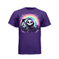 STAY SPOOKY tee in purple, front, kawaii goth reaper pastel rainbow graphic tee for women - Project Hood